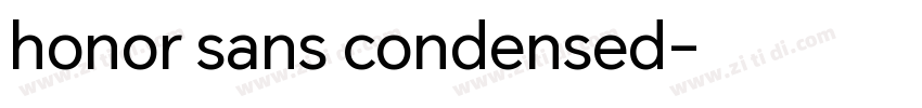 honor sans condensed字体转换